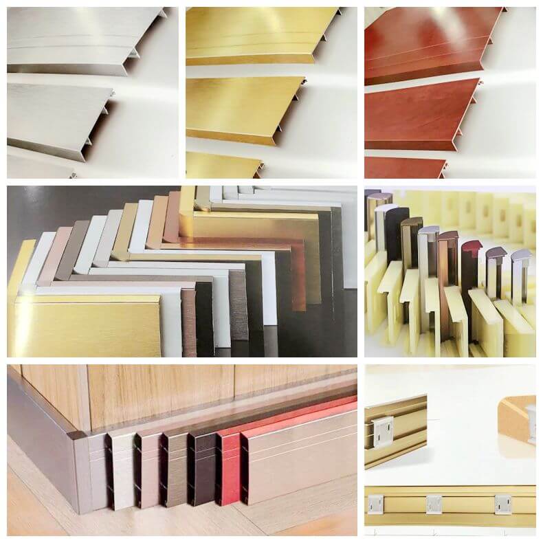 Aluminum skirting board solutions | Tile Trim Provider